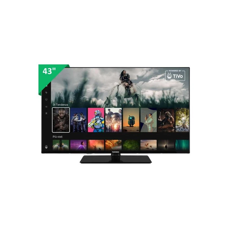 Telefunken Smart TV 43 Pollici Full HD Display LED Nero TE43750B45I2KT - Immagine 1 di 1