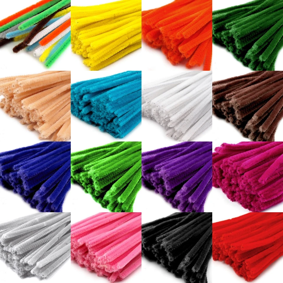 20 Stück Pfeifenreiniger ø 6 mm 30 cm Basteldraht Chenille Floristik Basteln - Bild 1 von 3