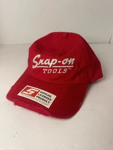 NEW! Snap-On Tools Hat Cap *RED w/ WHITE LOGO* WILD IMPACT ADJUSTABLE BACK *NEW* - Picture 1 of 3