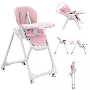 Baby Vivo Kinderhochstuhl verstellbar Tablet Sitz Bubblegum - Bild 1 von 7