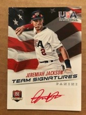 JEREMIAH JACKSON 2015 Panini USA Baseball RED INK SP Auto Autograph # 13/25