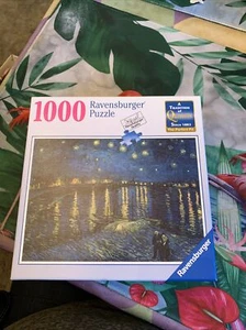Ravensburger Van Gogh Starry Night Over the Rhone 1000 Piece Art Jigsaw Puzzle - Picture 1 of 5