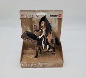 Schleich #70406 Elfen Surah on Horse with Baby Dragon Toy Fantasy Figurine