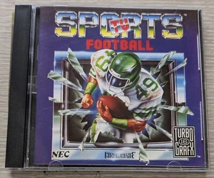 NEC TV Sports Football Turbo Grafx 16 Case, Manual, HuCard Very Good Condition* - Picture 1 of 8