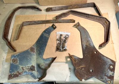 1961 1962 1963 Ford Thunderbird Front Bumper L&R Inner & Outer Mounting Brackets - Image 1 of 2