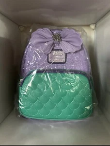 Loungefly Disney Little Mermaid Sequin Collection Ariel Mini Backpack 2022 NWT - Picture 1 of 5