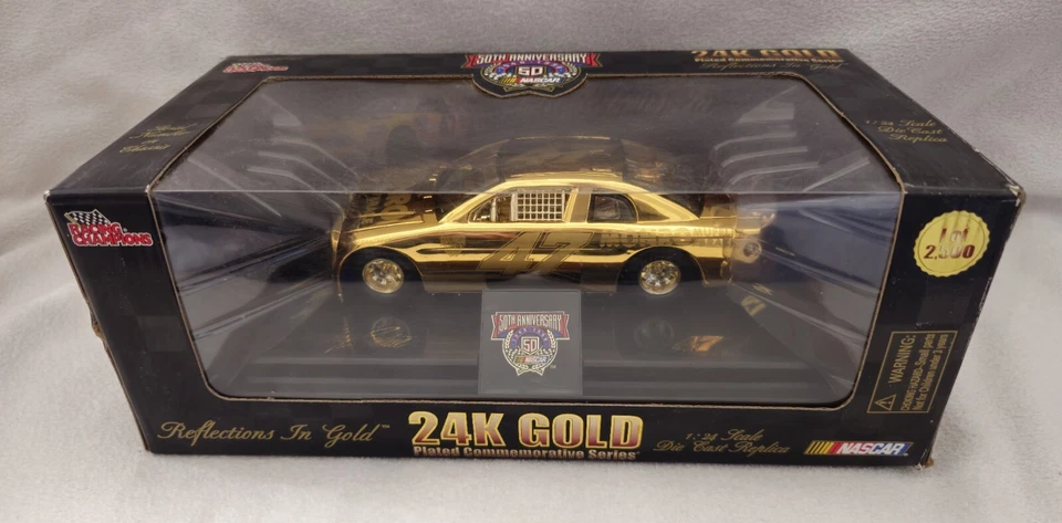 NASCAR Racing Champions 24k Gold Plated Precious Metals Series 1 of 4 998