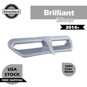 Brilliant Silver Batwing LED Vent Trim Insert For Harley Street/Electra Ultra - Picture 1 of 7