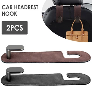 2Pcs Car Headrest Hooks 360° Rotating Car Seat Hook Easy to Install Car jeIMf - Picture 1 of 22