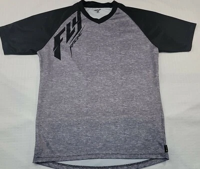 FLY ACTION TOP GRAY/BLACK- ADULT M -  - Image 1 of 4