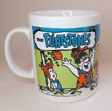 Vtg Kilncraft FLINTSTONES ½-pint mug baseball game 1989 Hanna Barbera original