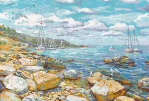 Kit de punto de cruz contado para horno Crimea Coast 1177 - Imagen 1 de 3