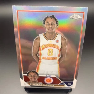 2023 Topps Chrome McDonalds #56 Elmarko Jackson Chrome Refractor Kansas Jayhawks - Picture 1 of 2