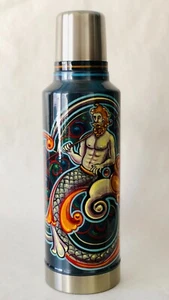 X-large thermos filete Porteño hand-painted in Buenos Aires, Argentina - Picture 1 of 4