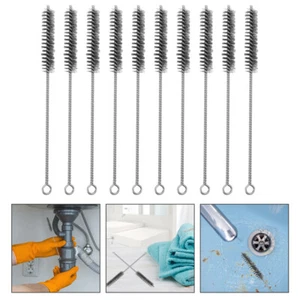 10 Pcs Cleaning Brush Metal for Tube Brushes Set Small Steel Wire Tool - Picture 1 of 12