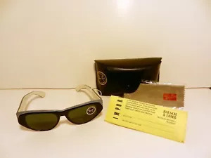 Ray-Ban B&L DEKKO Eye Cat Heavy Black/White Eyebrow NOS Authentic Sunglasses3576 - Picture 1 of 12