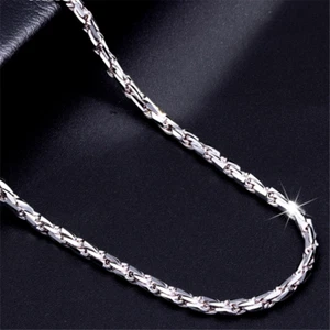 PT950 Pure Platinum 950 Chain Men Women Rope Link Necklace 10.7g 18.9inch - Picture 1 of 5