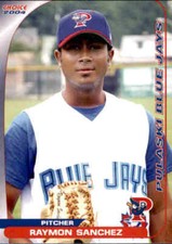 2004 Pulaski Blue Jays Choice 27 Raymon Sanchez Dominican Republic Baseball Card