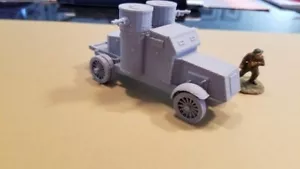 28mm/ 1:56th scale Bolt Action Interwar FDM British Peerless Armoured Car - Foto 1 di 1