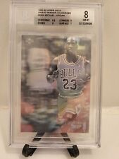 Michael Jordan 1991-1992 Upper Deck Hologram card AW4 Beckett Graded 8