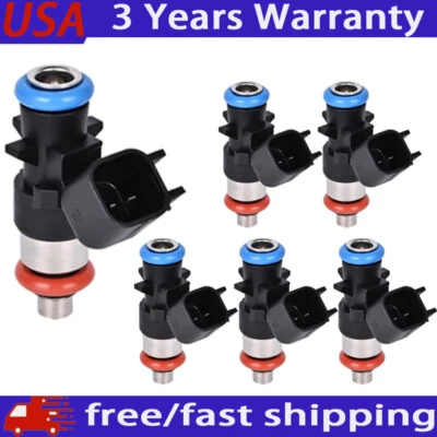 6x Inyector de combustible para Dodge Challenger 3,6 L V6 2011 2012 2013 2014 2015 2016 2017 Foto 1 de 4