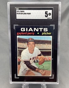 1971 Topps Gaylord Perry #140 San Francisco Giants EX SGC 5 MLB Hall of Fame - Bild 1 von 6