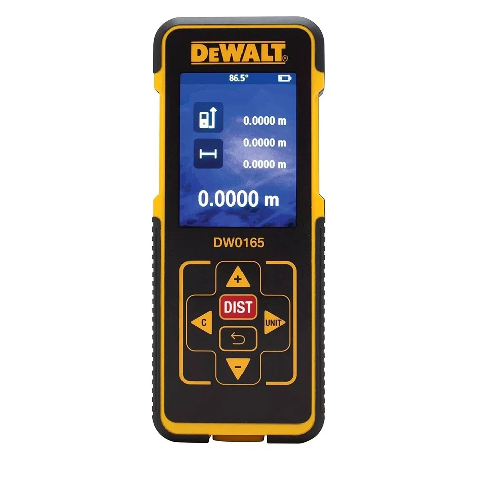 DEWALT DW0165N Laser Distance Meter for Area and Volume Measurement 50M 165 Ft. - Image 1 of 4