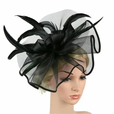 Sombrero para mujer Big Flower Fascinator Church Kentucky Derby Royal Ascot Race Foto 1 de 4