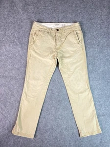 Abercrombie & Fitch Pants Mens 31x30 Khaki Chino Straight Leg Button Fly Y2K - Picture 1 of 13