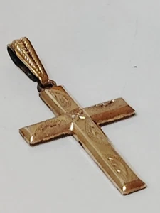 VINTAGE 1/20 12K GF KREUZ ANHÄNGER THEDA  - Bild 1 von 16
