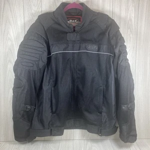 BILT Motorcycle Jacket Mens XL Poly Mesh Textile Armor Lined Moto Biker Coat - Picture 1 of 18
