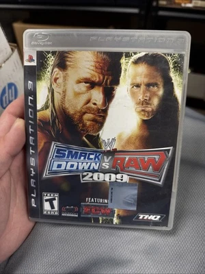 WWE SmackDown vs. Raw 2009 Featuring ECW (PlayStation 3) Tested Works CIB - Flaw - Image 1 of 4