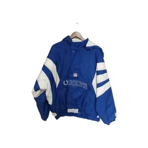 Chaqueta para hombre vintage Starter Indianapolis Colts 1/2 cremallera talla XL  - Imagen 1 de 4