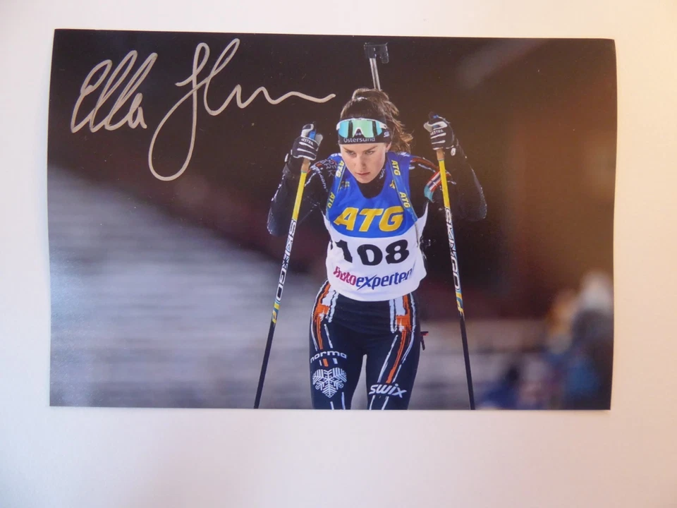 Ella Halvarsson - Biathlon -  orig. sign. Foto - Tolles Motiv - Bild 1 von 1