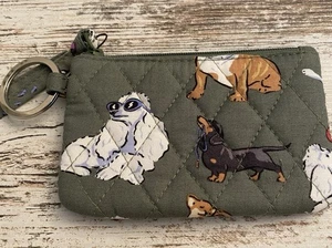 Vera Bradley Zip ID Case In Dog Park Pattern New With Tag - Picture 1 of 5