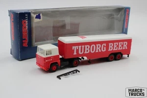Albedo Scania 111 box semi-trailer 2a/2a "Tuborg Beer" 1:87 /AL1456 - Picture 1 of 1