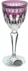 Cáliz de licor cordial de cristal corte a cristal púrpura amatista Ajka Clarendon nueva - Imagen 1 de 2
