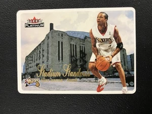 2001-02 Fleer Platinum #8 SS Allen Iverson 76ers Stadium Standouts Insert - Picture 1 of 2