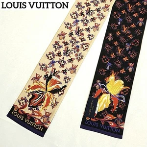 Louis Vuitton Scarf Bandeau Rendezvous Monogram Flower Beige - Picture 1 of 9