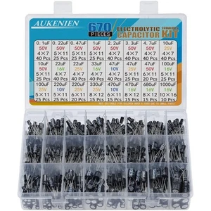 Elkos Kondensator Sortiment Set auslaufsicher Elektrolit Kapazität 0,1uF bis ... - Bild 1 von 2
