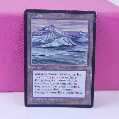 Ice Floe ~ Heavily Played Ice Age MTG Magic UltimateMTG Land Card - Image 1 of 4