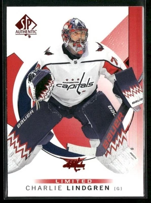 2024-25 Sp Authentic - Charlie Lindgren #64 Red Limited - Image 1 of 2