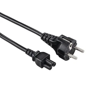 Stromkabel Netzkabel 3-Pol Kaltgeräte-Kabel Kleeblatt Monitor Notebook-Netzteil - Bild 1 von 3