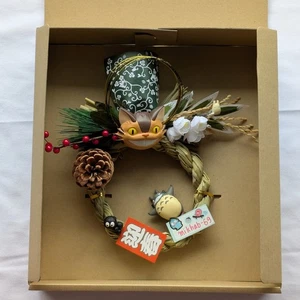 Studio Ghibli My Neighbor Totoro Catbus Shimenawa New Year Wreath Japan Limited - Picture 1 of 5