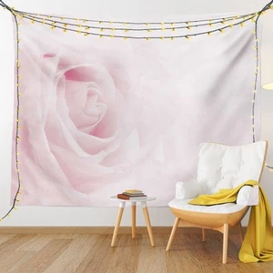 Rose Tapestry, Pink Rose Close up with Soft Blur Focus Fresh Fragile Fragranc... - Picture 1 of 9