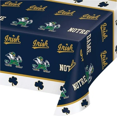 CREATIVE CONVERTING Notre Dame Fighting Irish NCAA Game Sports Party Decoration Plastic Tablecover