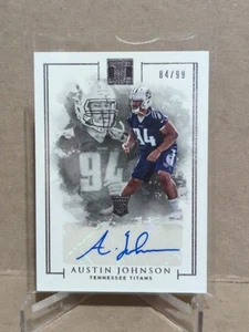 2016 Panini Impeccable Rookie Autogramm #84/99 Austin Johnson - Bild 1 von 2