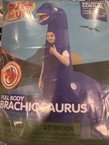 Costume Brachiosauro Corpo Completo Costume Gonfiabile per Bambini, Bambino 7-10 - Foto 1 di 5