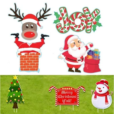 Plastic Rod Decorations Chimney Christmas Tree Festivity To The Occasion - image 1 of 4