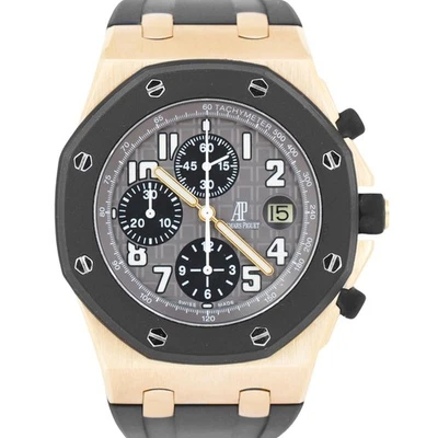 Audemars Piguet Royal Oak Offshore 18K ROSE GOLD Gray Chronograph 42mm 25940OK - Image 1 of 4